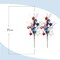 3 PCS Patriotic Artificial Picks White Blue Red Stars(22-inch Height)(1)